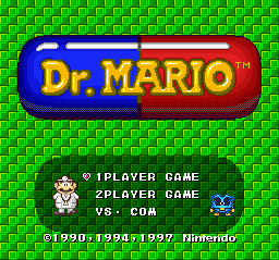 BS Dr. Mario (Japan) Title Screen
